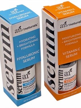 {Set of 2} ArtNaturals Hyaluronic & Vitamin C Serum ~ Brightening Formula ~ NIB
